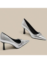 2024 New High Heels Elegant Pointed Toe Stilettos, Mature French Chic Style